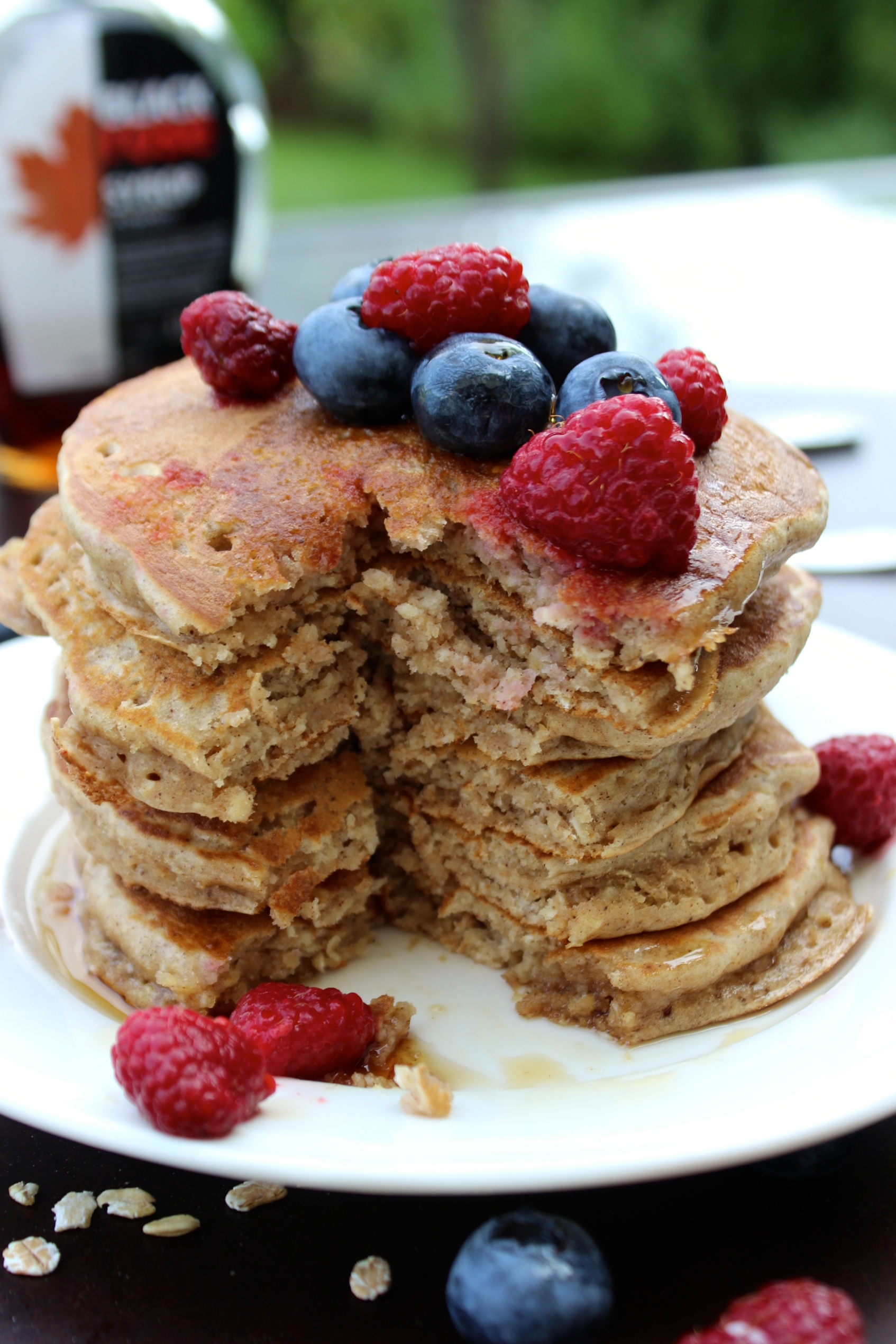 Thick, Fluffy Oatmeal Pancakes... and Food Trucks - Hot Chocolate Hits
