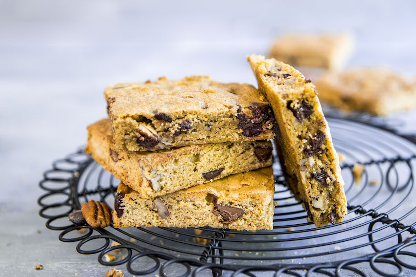Brown Butter Bourbon Blondies: A blonde version of everyone's favorite brownie with a twist.
