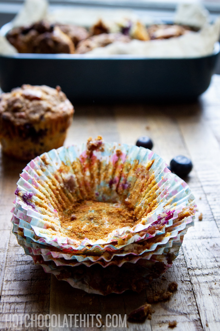 bakery-style blueberry muffins 